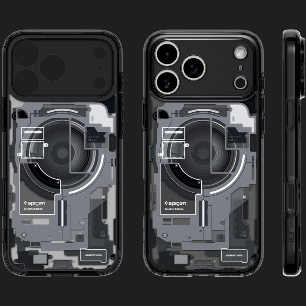 Θήκη iPhone 17 Pro Max Spigen Ultra Hybrid MagFit Ανθεκτική Σκληρή με MagSafe - Zero One Black (ACS10289)