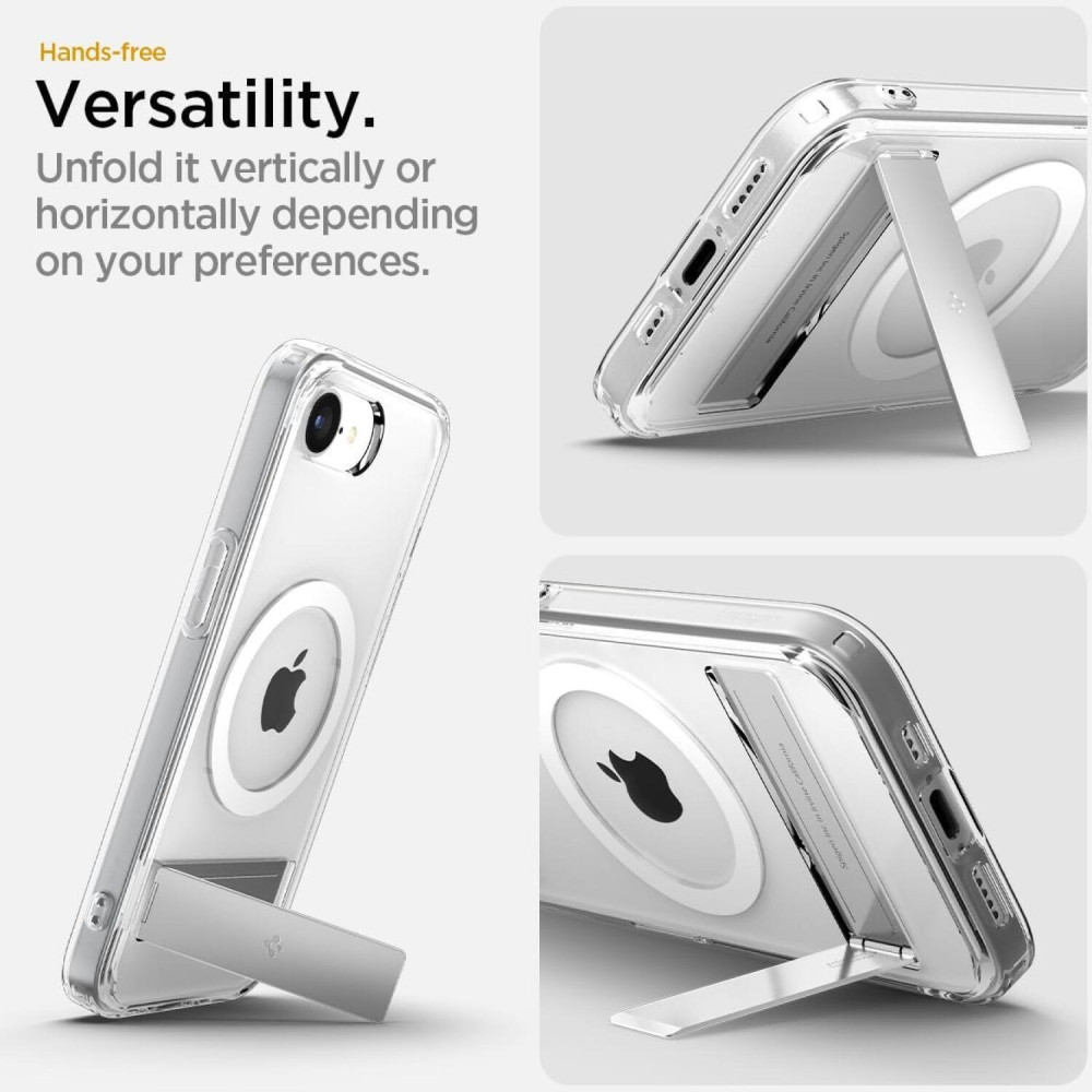 Θήκη iPhone 16e Spigen Ultra Hybrid S MagFit Σκληρή με MagSafe - Clear / White (ACS09148)