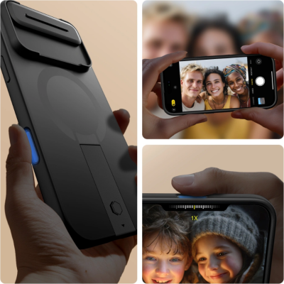 Θήκη iPhone Air Tech-Protect Kevlar Aura με MagSafe & Κάλυμμα για την Κάμερα - Black (5906302331666)