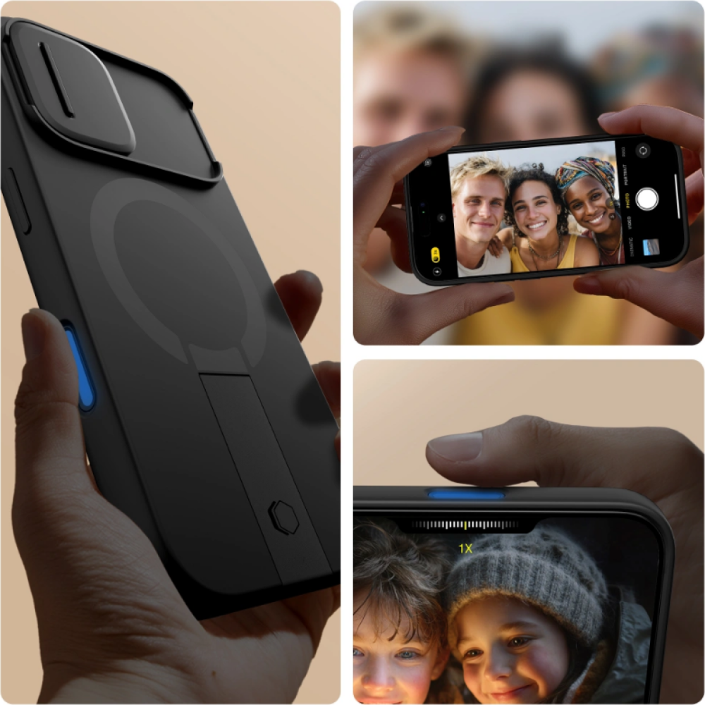 Θήκη iPhone 17 Tech-Protect Kevlar Aura με MagSafe & Κάλυμμα για την Κάμερα - Black (5906302331659)