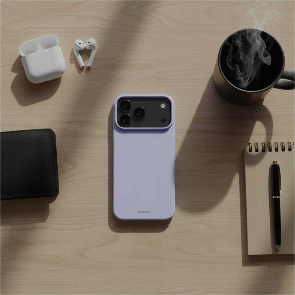 Θήκη iPhone 17 Pro Spacecase Silicone Case Σιλικόνης - Light Purple (5905719131395)