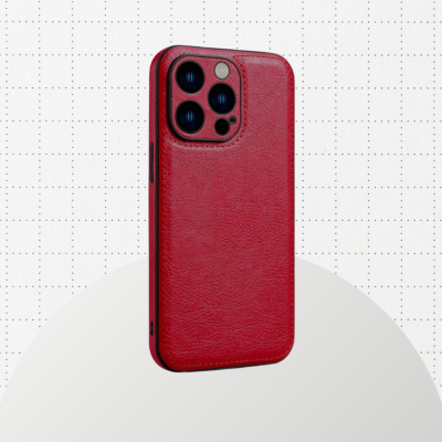 Θήκη iPhone 12 Pro Max Bodycell Prestige Backcover με Πλαίσιο Κάμερας - Red (5206015068102)