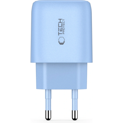 Φορτιστής Tech-Protect NCA30 Αντάπτορας με 1 x USB-A / 1 x Type-C 30W - Baby Blue (5906302330676)