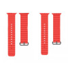 Techsuit Watchband W038 - Λουράκι Σιλικόνης Apple Watch SE/11/10/9/8/7/6/5/4 (42/41/40mm) - Red (5949419015388)