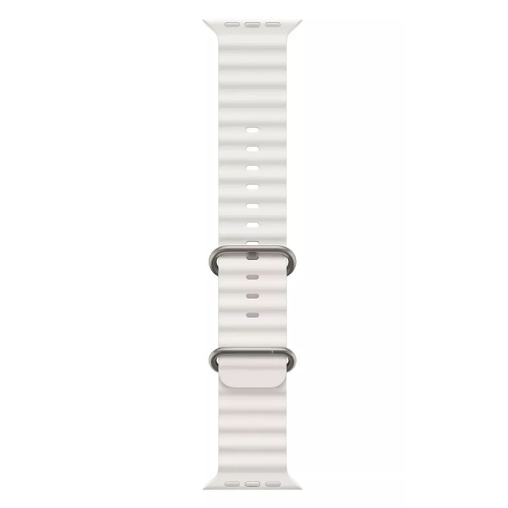 Techsuit Watchband W038 - Λουράκι Σιλικόνης Apple Watch Ultra/SE/11/10/9/8/7/6/5/4 (49/46/45/44mm) - White (5949419015432)
