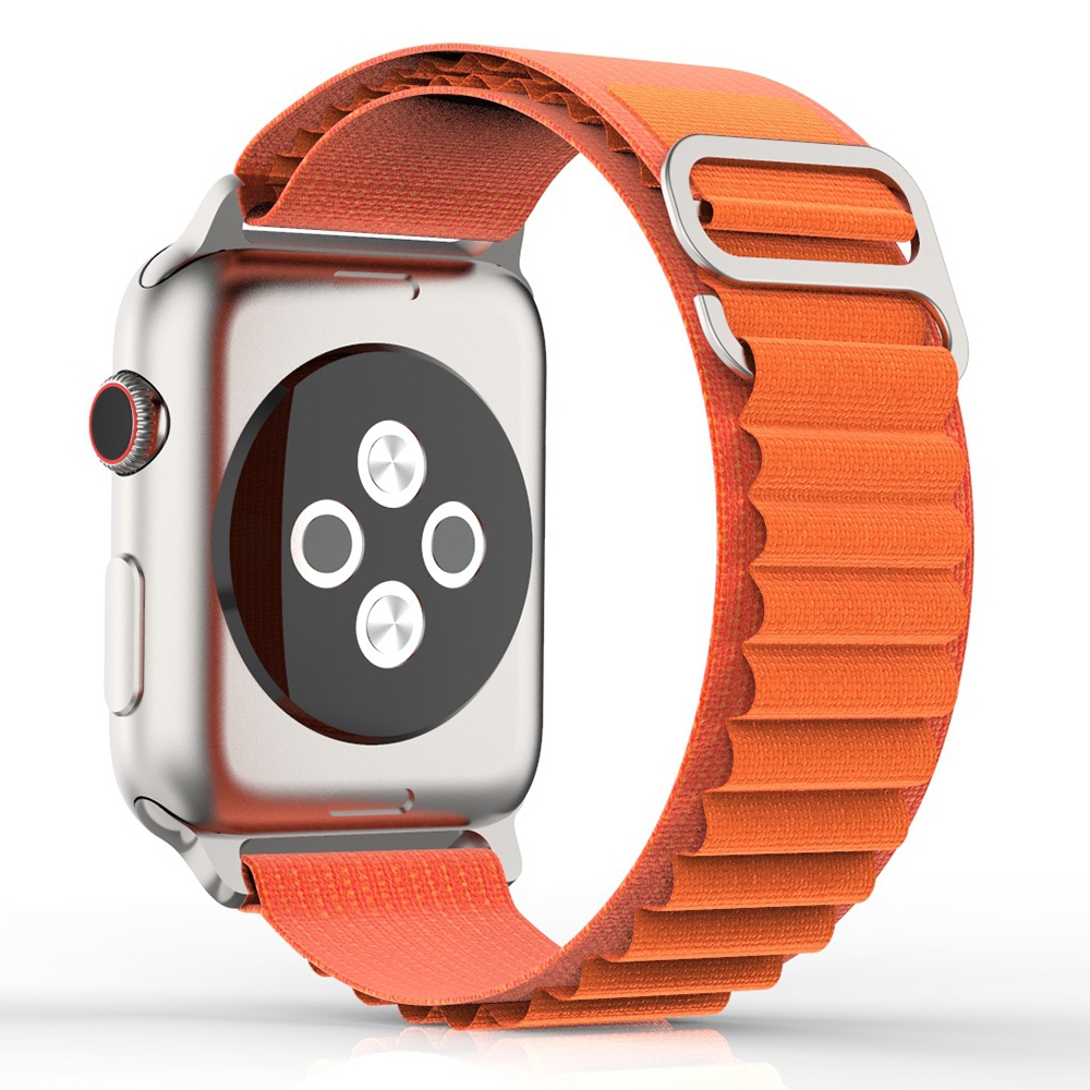 Techsuit Watchband W037 - Nylon Λουράκι Apple Watch Ultra/SE/11/10/9/8/7/6/5/4 (49/46/45/44mm) - Orange (5949419015210)