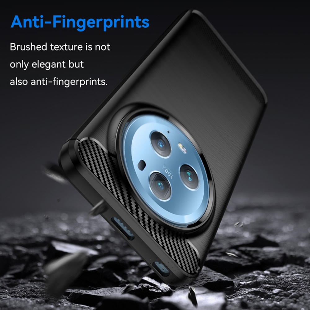 Techsuit Carbon Silicone - Θήκη Σιλικόνης Honor Magic5 Pro - Black (5949419064003)