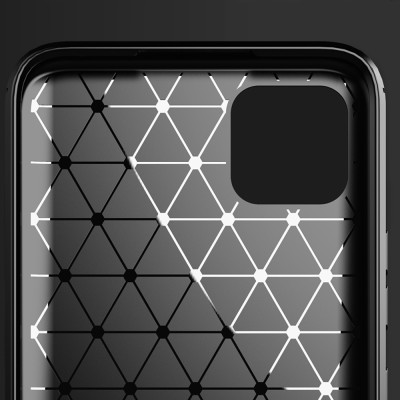 Techsuit Carbon Silicone - Θήκη Σιλικόνης Realme C11 2020 - Black (5949419040069)