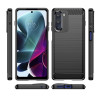 Techsuit Carbon Silicone - Θήκη Σιλικόνης Motorola Moto G200 5G / Edge S30 - Black (5949419031173)
