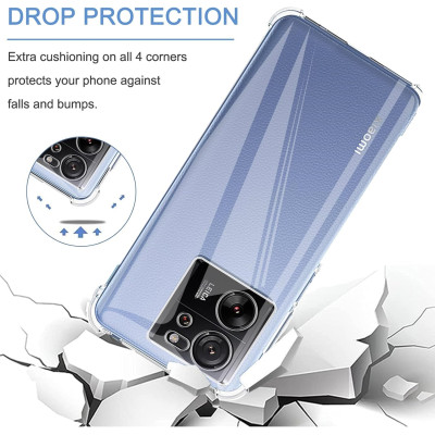 Techsuit Shockproof Clear Silicone - Διάφανη Θήκη Σιλικόνης - Xiaomi 13T / 13T Pro - Clear (5949419083356)