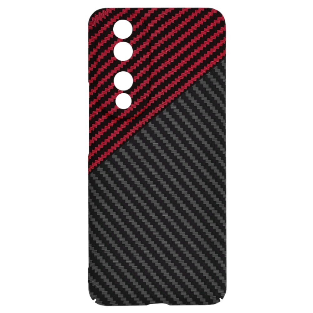 Techsuit Carbonite FiberShell - Σκληρή Θήκη Honor 90 - Red Vortex (5949419212978)