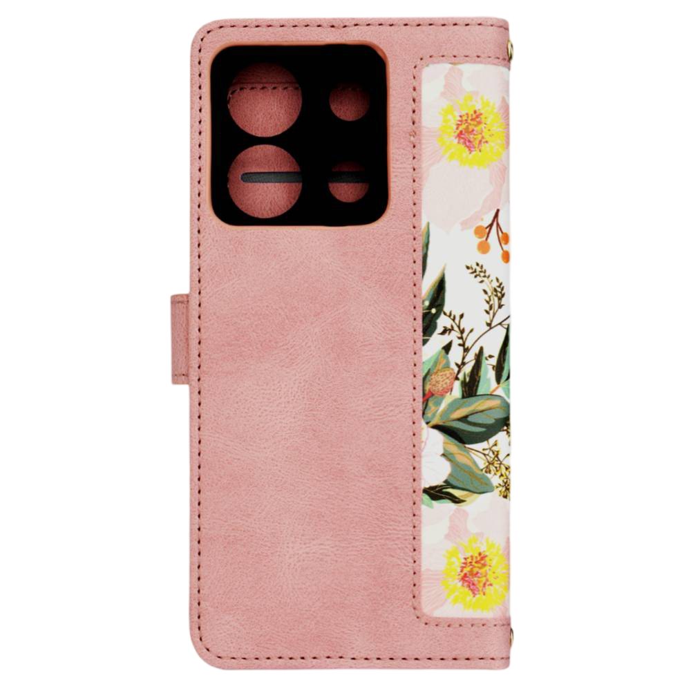 Θήκη Xiaomi Redmi Note 13 Pro 5G / Poco X6 Techsuit FlipCraft Πορτοφόλι από Οικολογικό Δέρμα με Αποσπώμενο Λουράκι Χειρός - Sweetheart Pink (5949419166769)