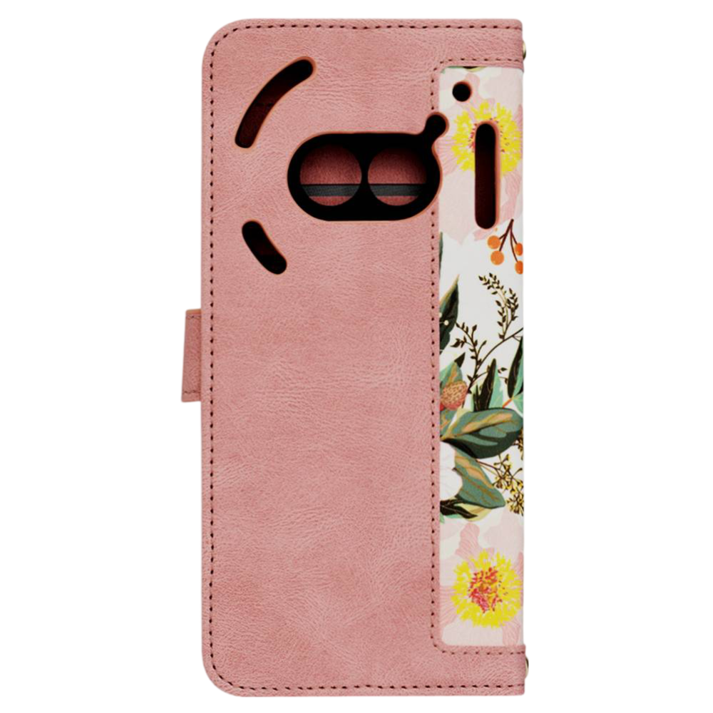 Θήκη Nothing Phone 2a / 2a Plus Techsuit FlipCraft Πορτοφόλι από Οικολογικό Δέρμα με Αποσπώμενο Λουράκι Χειρός - Sweetheart Pink (5949419166080)