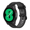 Λουράκι (20mm) Samsung Galaxy Watch FE / 7 / 6 / 5 / 5 Pro /4 (47/46/45/44/43/42/40mm) / Active / Active 2 / Huawei Watch GT 3 42mm / GT 3 Pro 43mm Techsuit Watchband W002 Σιλικόνης - Black (5949419024823)