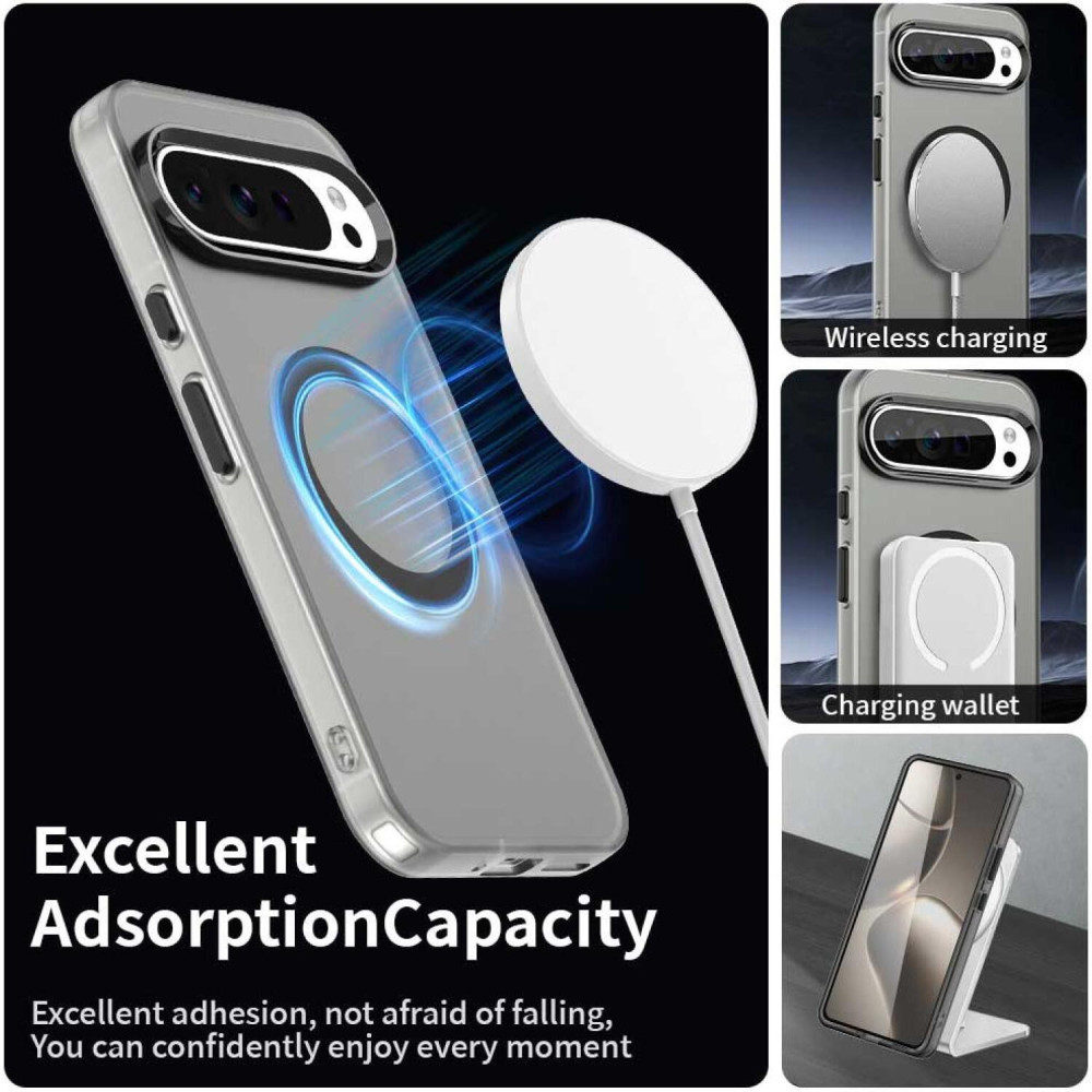 Θήκη Google Pixel 10 / 10 Pro Techsuit CandyCase Σκληρή Ημιδιάφανη με MagSafe Qi2 - Black (5949419321670)