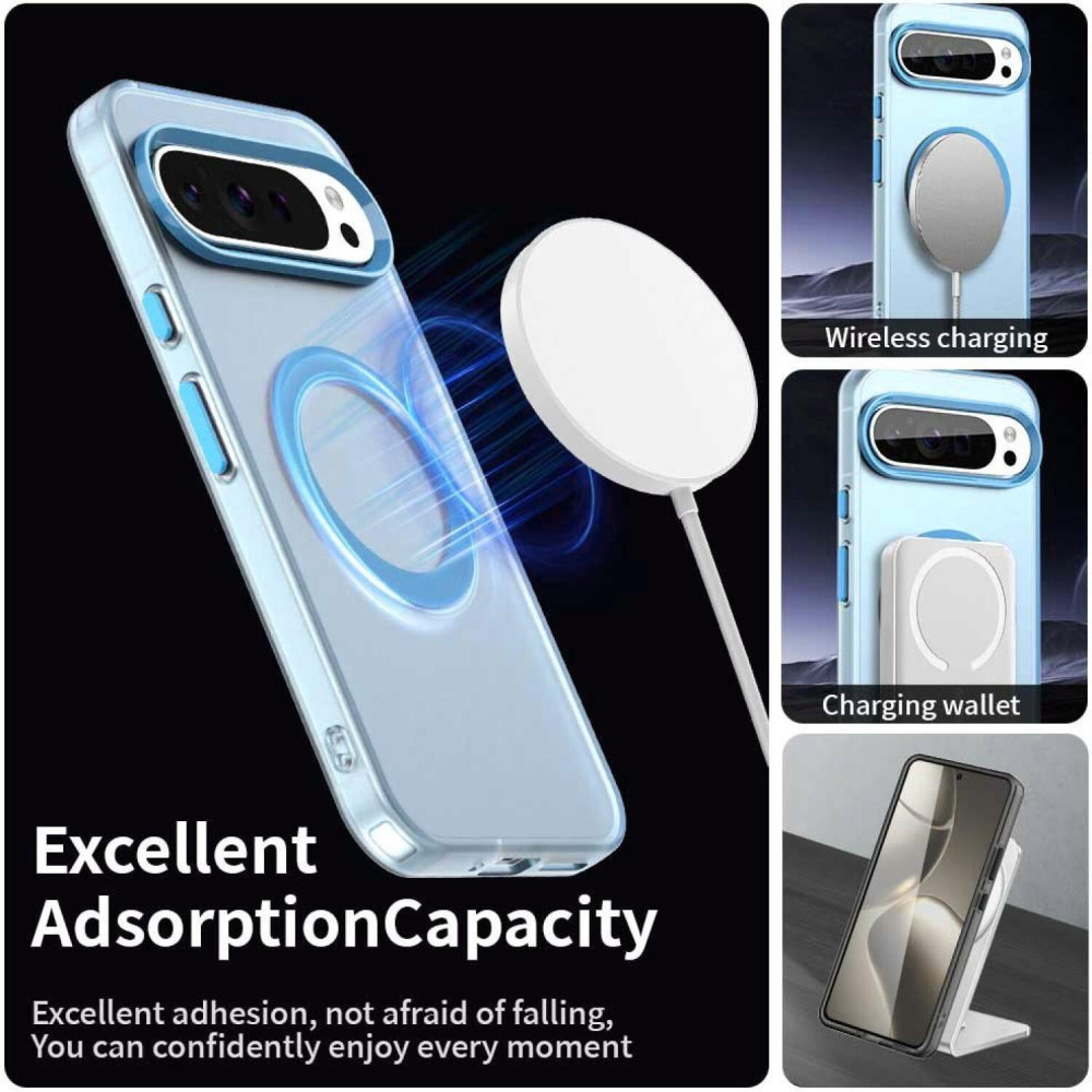 Θήκη Google Pixel 10 / 10 Pro Techsuit CandyCase Σκληρή Ημιδιάφανη με MagSafe Qi2 - Blue (5949419321649)