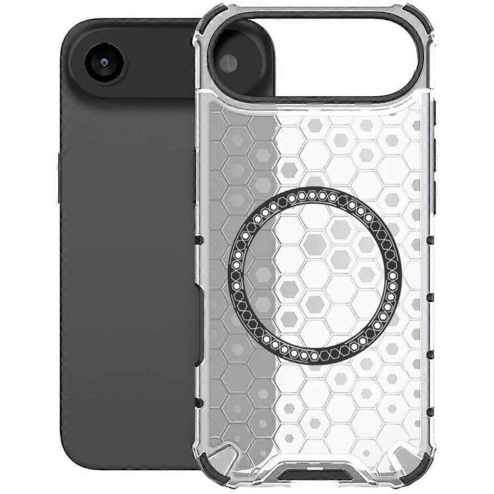 Θήκη iPhone Air Techsuit HoneyComb Shield Σκληρή Ημιδιάφανη με MagSafe - White (5949419290204)