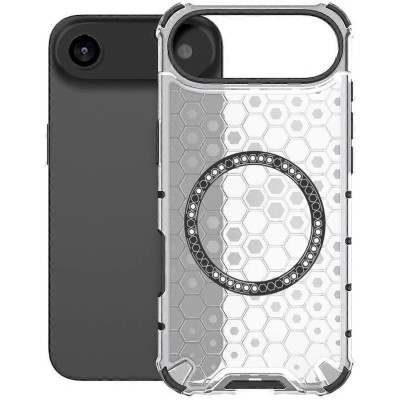 Θήκη iPhone Air Techsuit HoneyComb Shield Σκληρή Ημιδιάφανη με MagSafe - White (5949419290204)
