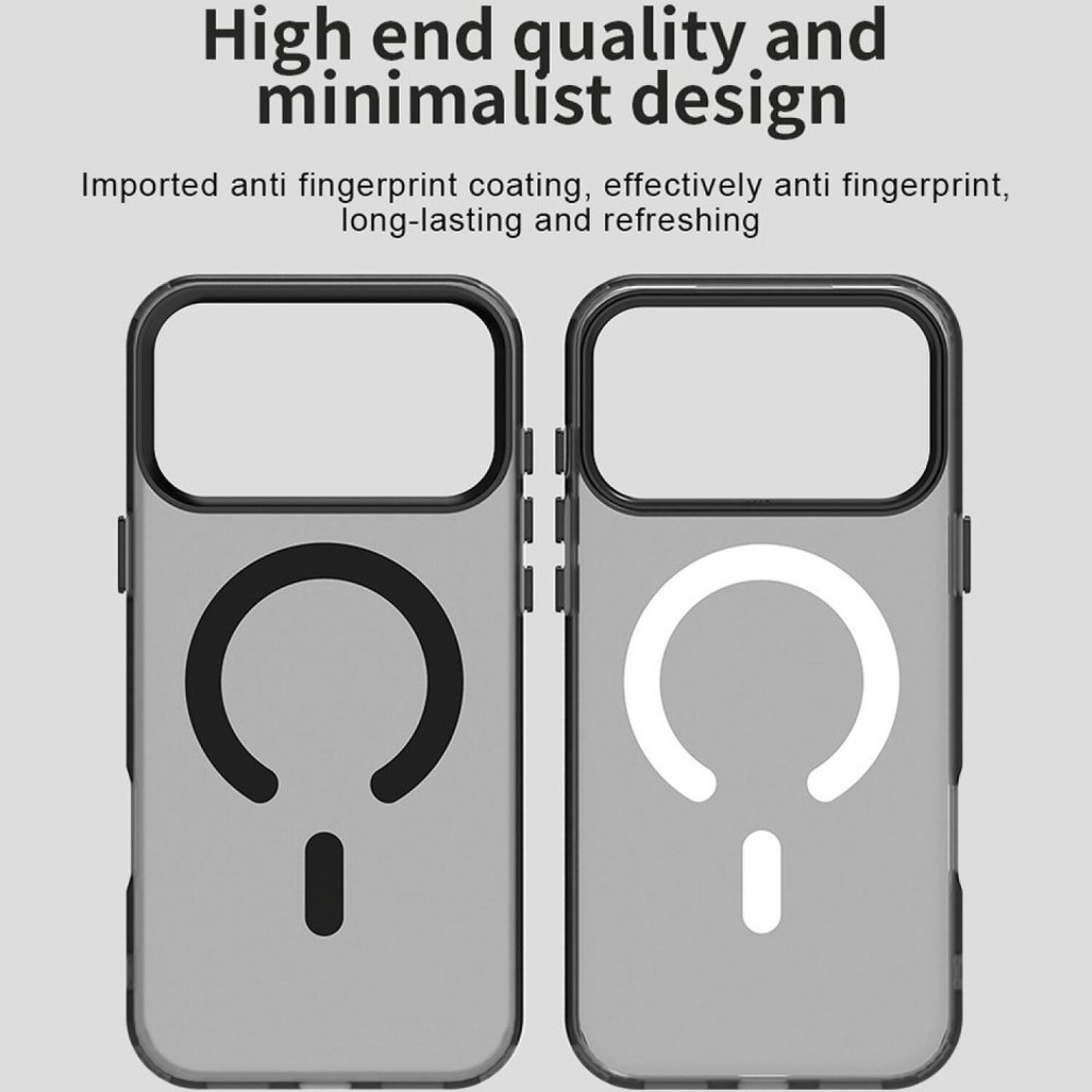 Θήκη iPhone 17 Pro Max Techsuit CandyCase Σκληρή Ημιδιάφανη με MagSafe - Black (5949419313316)