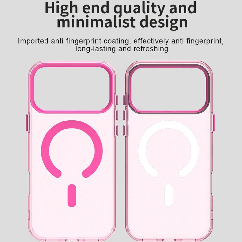 Θήκη iPhone 17 Pro Max Techsuit CandyCase Σκληρή Ημιδιάφανη με MagSafe - Pink (5949419313293)