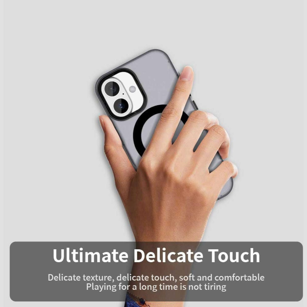 Θήκη iPhone 17 Techsuit CandyCase Σκληρή Ημιδιάφανη με MagSafe - Black (5949419313415)