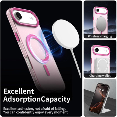 Θήκη iPhone Air Techsuit CandyCase Σκληρή Ημιδιάφανη με MagSafe - Pink (5949419313248)