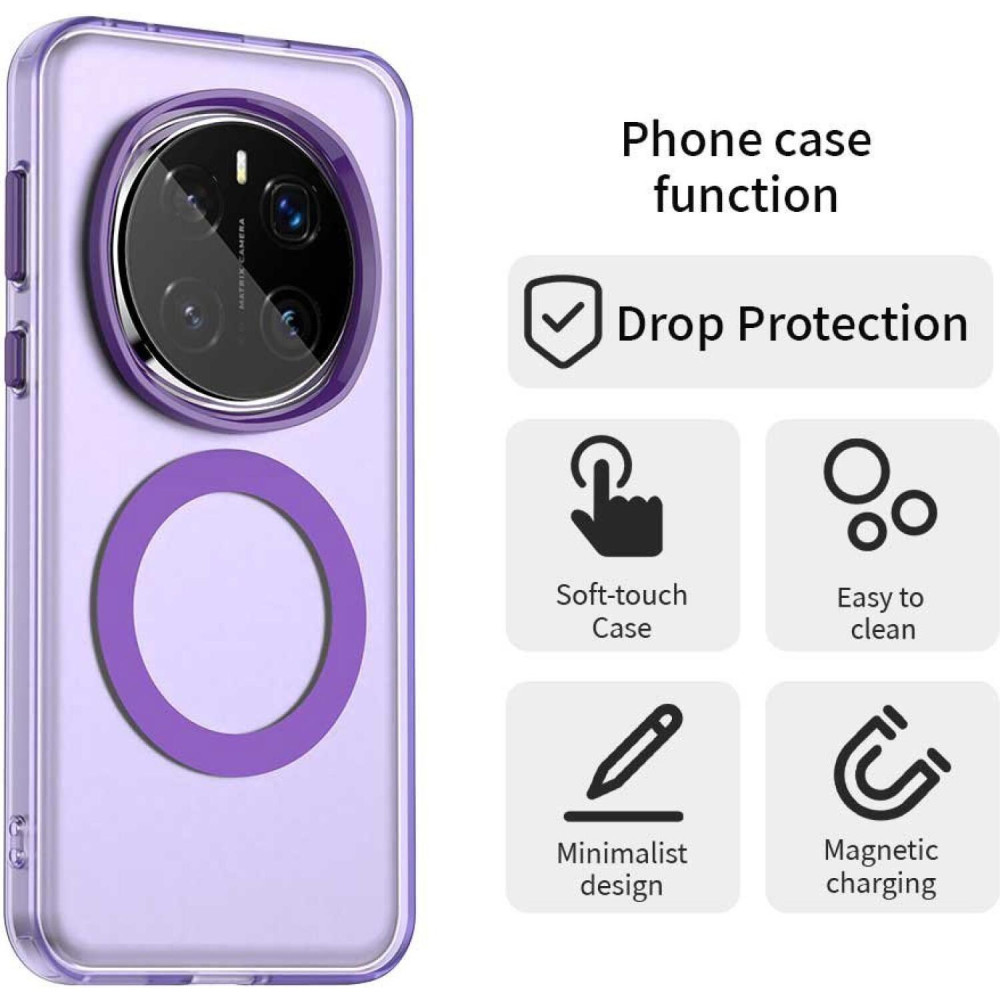 Θήκη Honor Magic7 Pro Techsuit CandyCase Σκληρή Ημιδιάφανη με MagSafe - Purple (5949419311022)