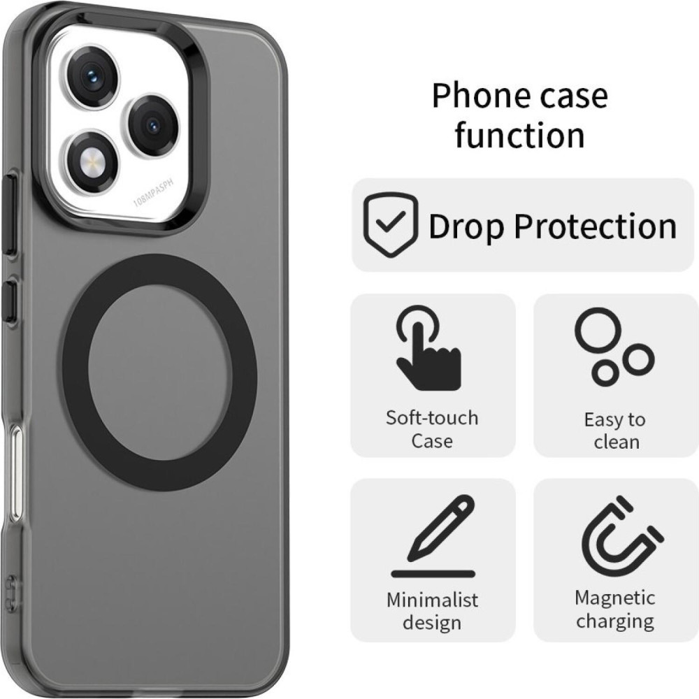 Θήκη Honor 400 Lite Techsuit CandyCase Σκληρή Ημιδιάφανη με MagSafe - Black (5949419310865)