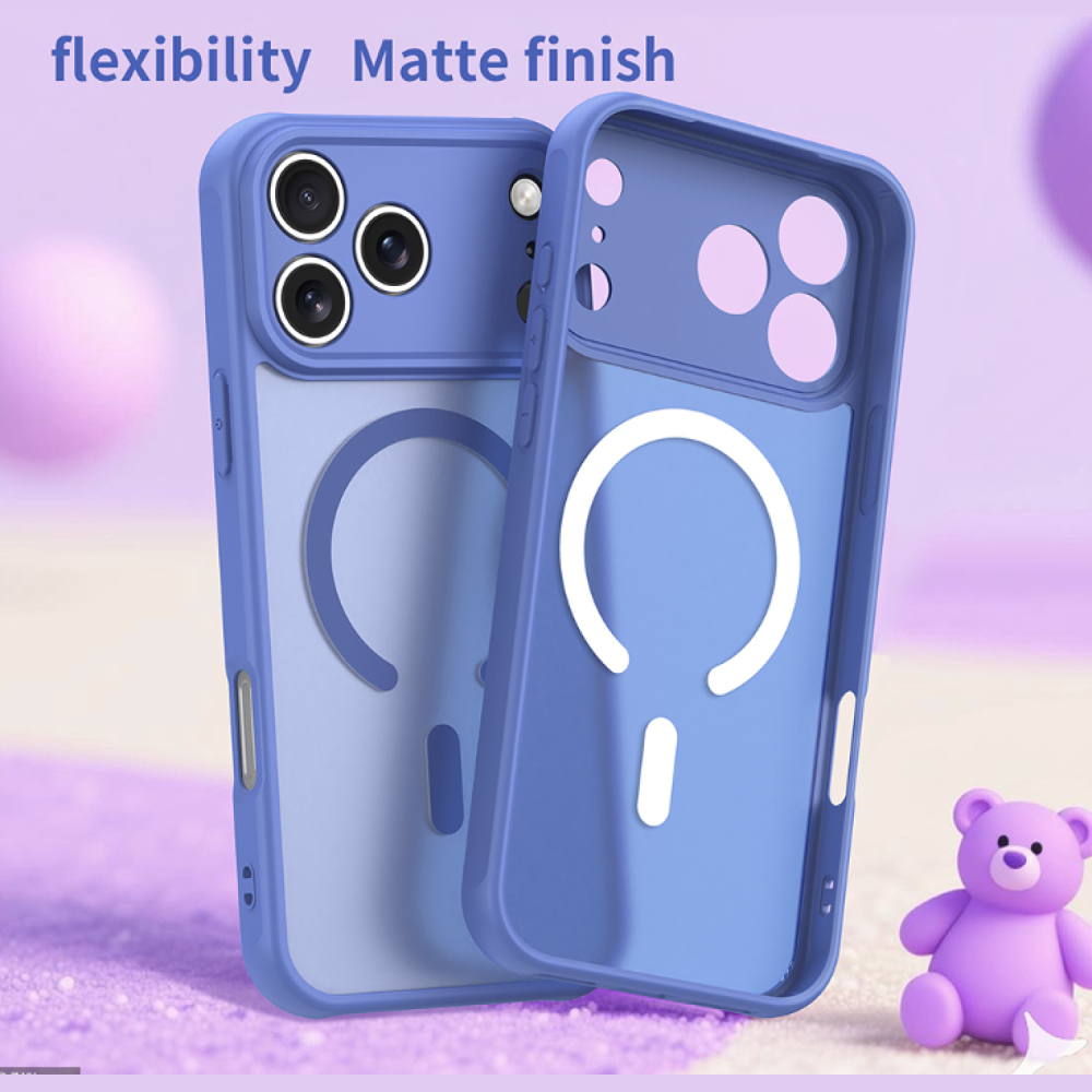 Θήκη iPhone 17 Pro Max Techsuit HaloFrost II MagSafe Σκληρή Ημιδιάφανη με MagSafe - Sky Blue (5949419325777)