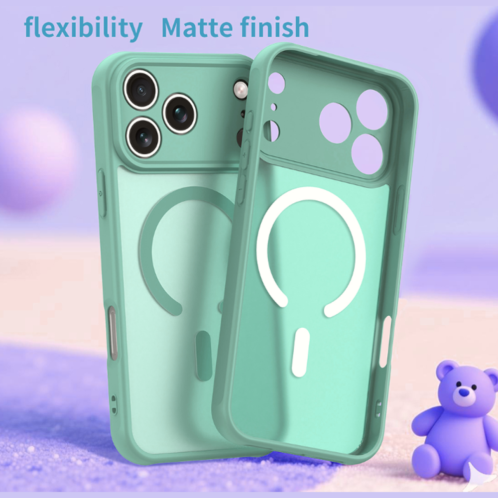 Θήκη iPhone 17 Pro Techsuit HaloFrost II MagSafe Σκληρή Ημιδιάφανη με MagSafe - Mint Green (5949419325791)