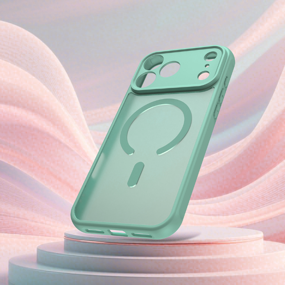 Θήκη iPhone 17 Pro Techsuit HaloFrost II MagSafe Σκληρή Ημιδιάφανη με MagSafe - Mint Green (5949419325791)