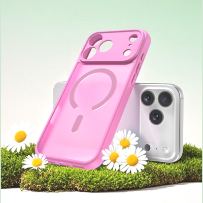 Θήκη iPhone 17 Pro Techsuit HaloFrost II MagSafe Σκληρή Ημιδιάφανη με MagSafe - Pink (5949419325821)