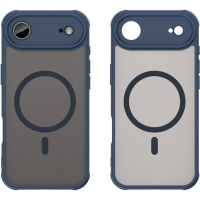 Θήκη iPhone Air Techsuit HaloFrost II MagSafe Σκληρή Ημιδιάφανη με MagSafe - Navy Blue (5949419296756)
