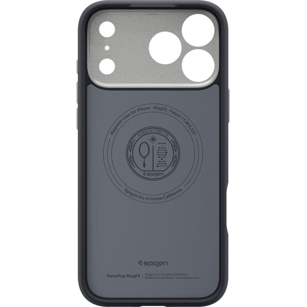 Θήκη iPhone 17 Pro Spigen Nano Pop MagFit Ανθεκτική Σιλικόνης με MagSafe - Black Sesame (ACS10328)