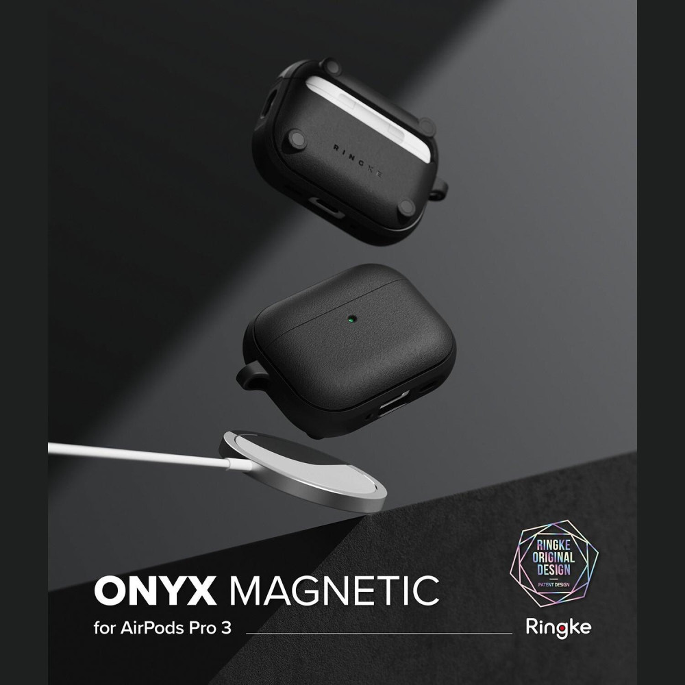 Θήκη AirPods Pro 3rd Gen Ringke Onyx Magnetic με MagSafe - Black (8800293859369)
