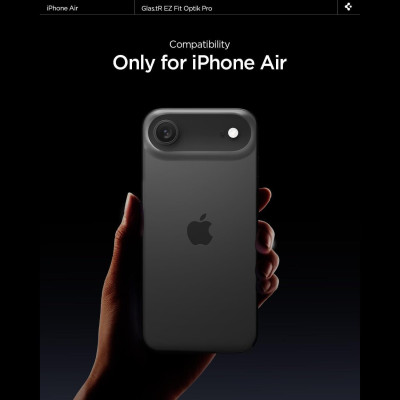 Tempered Glass iPhone Air Spigen GLAS.tR EZ Fit OPTIK Pro Camera Lens Protector Αντιχαρακτικό Γυαλί Προστασίας για Φακό Κάμερας 2 Τεμάχια - Black (AGL09863)