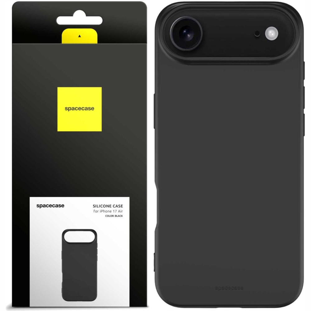 Θήκη iPhone Air Spacecase Silicone Case Σιλικόνης - Black (5905719131333)