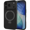Θήκη iPhone 17 Pro Spacecase Ring Pro Mag Σκληρή με MagSafe & KickStand - Black (5905719130930)