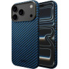 Θήκη iPhone 17 Pro Nekit Fiber Σκληρή με MagSafe Aramid Fiber 1mm 1500D Kevlar - Blue (8719246494604)
