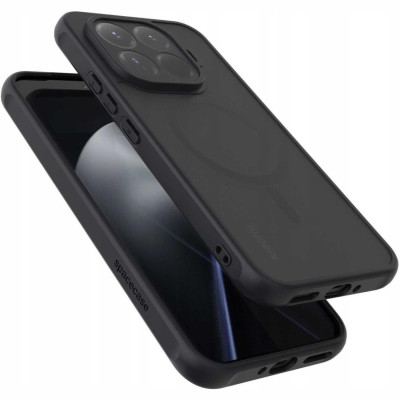 Θήκη Xiaomi 15T Pro Spacecase Hybrid MagSafe Σκληρή Ημιδιάφανη με MagSafe - Black (5905719132781)