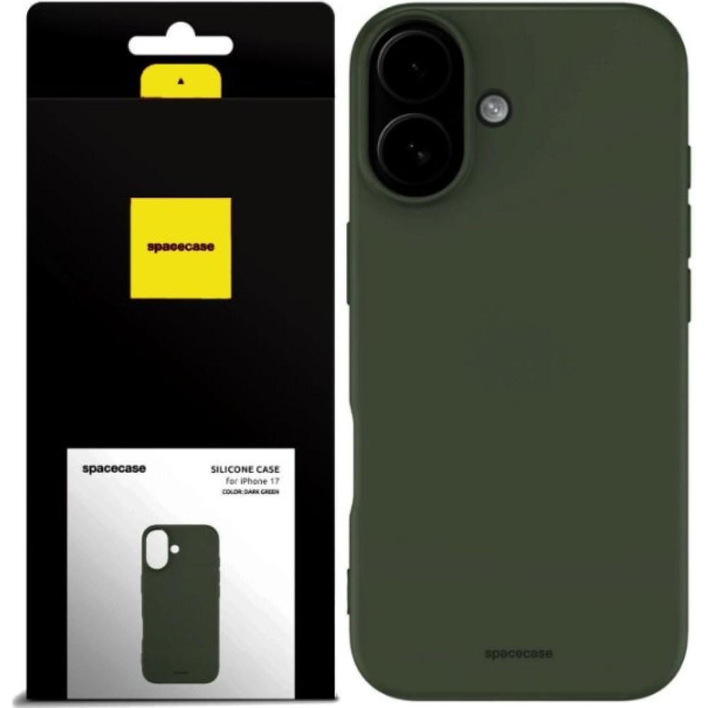 Θήκη iPhone 17 Spacecase Silicone Case Σιλικόνης - Dark Green (5905719131302)