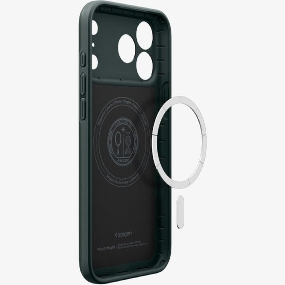 Θήκη iPhone 17 Pro Spigen Thin Fit MagFit Ανθεκτική Σκληρή με MagSafe - Abyss Green (ACS10340)