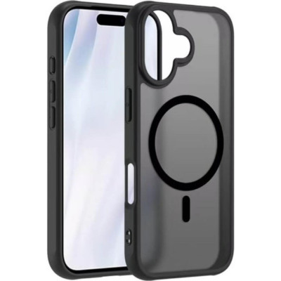 Θήκη iPhone 17 Bodycell MagSafe Backcover Σκληρή Ημιδιάφανη με MagSafe - Matte Black (5206015083815)