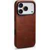 Θήκη iPhone 17 Pro iCarer Leather Back Case With Camera Button Δερμάτινη με MagSafe - Retro Brown (KJIP17250705-BN)