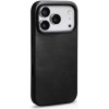 Θήκη iPhone 17 Pro iCarer Leather Back Case With Camera Button Δερμάτινη με MagSafe - Black (WMI17250703-BN)