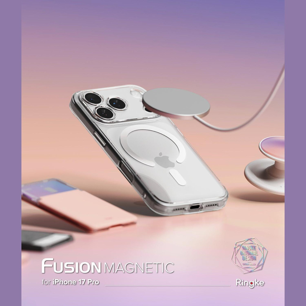 Θήκη iPhone 17 Pro Ringke Fusion Magnetic Ανθεκτική με MagSafe - Matte Clear (8800328810808)