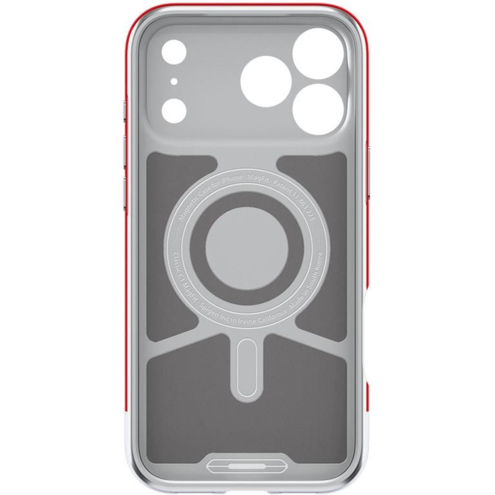 Θήκη iPhone 17 Pro Spigen Classic C1 MagFit Ανθεκτική Σκληρή με MagSafe - Ruby (ACS10359)