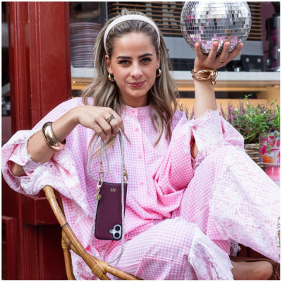 Λουράκι Λαιμού AVY Chain Crossbody Strap Αποσπώμενο για Θήκες Κινητών / Smartphones - Silver Spark (8719246497544)