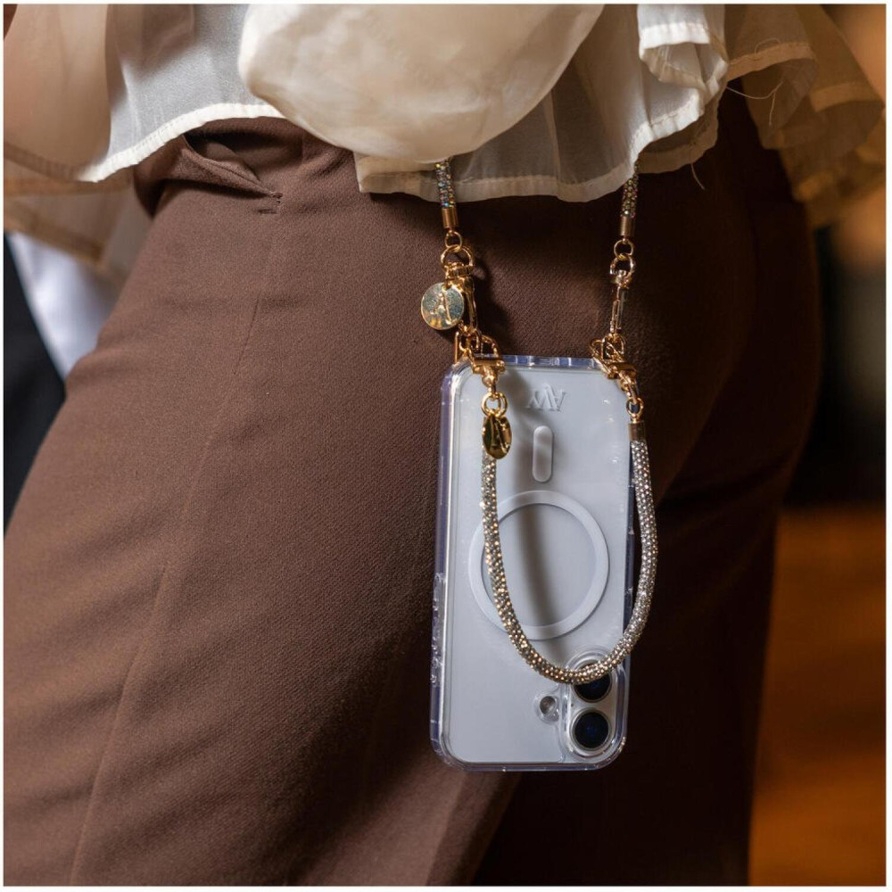 Λουράκι Χειρός AVY Bracelet Wristband Αποσπώμενο για Θήκες Κινητών / Smartphones - Silver Spark (8719246497537)