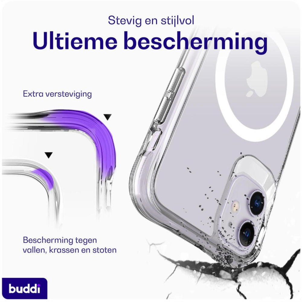 Θήκη iPhone 11 Buddi Core Σκληρή Διάφανη με MagSafe - Clear (8719246493621)